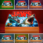Jaws Led Light with Wooden Base (7 Colors) – MAITM 11578
