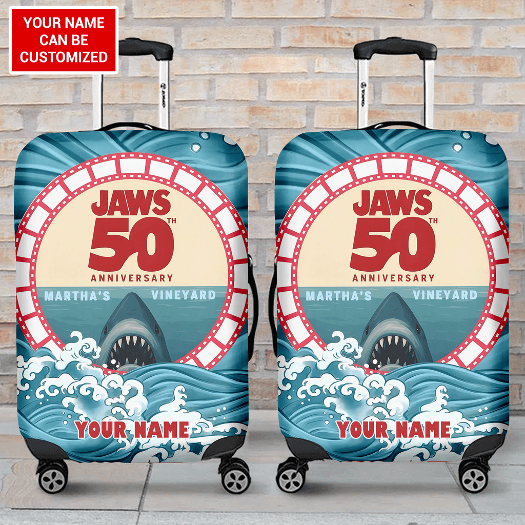 Personalized Jaws Luggage Cover – TANTN 12542