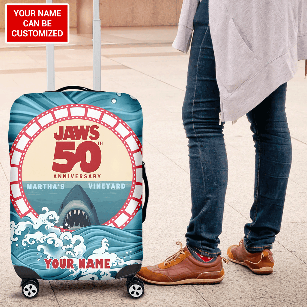 Personalized Jaws Luggage Cover – TANTN 12542