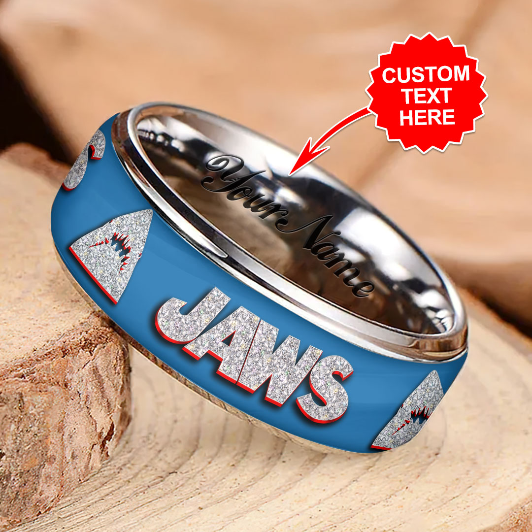 Personalized Jaws Custom Alloy Ring – HOATT 12214