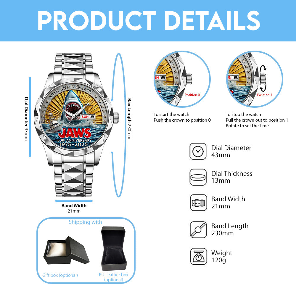 Jaws Alloy Luxury Quartz Watch – TANTN 13790