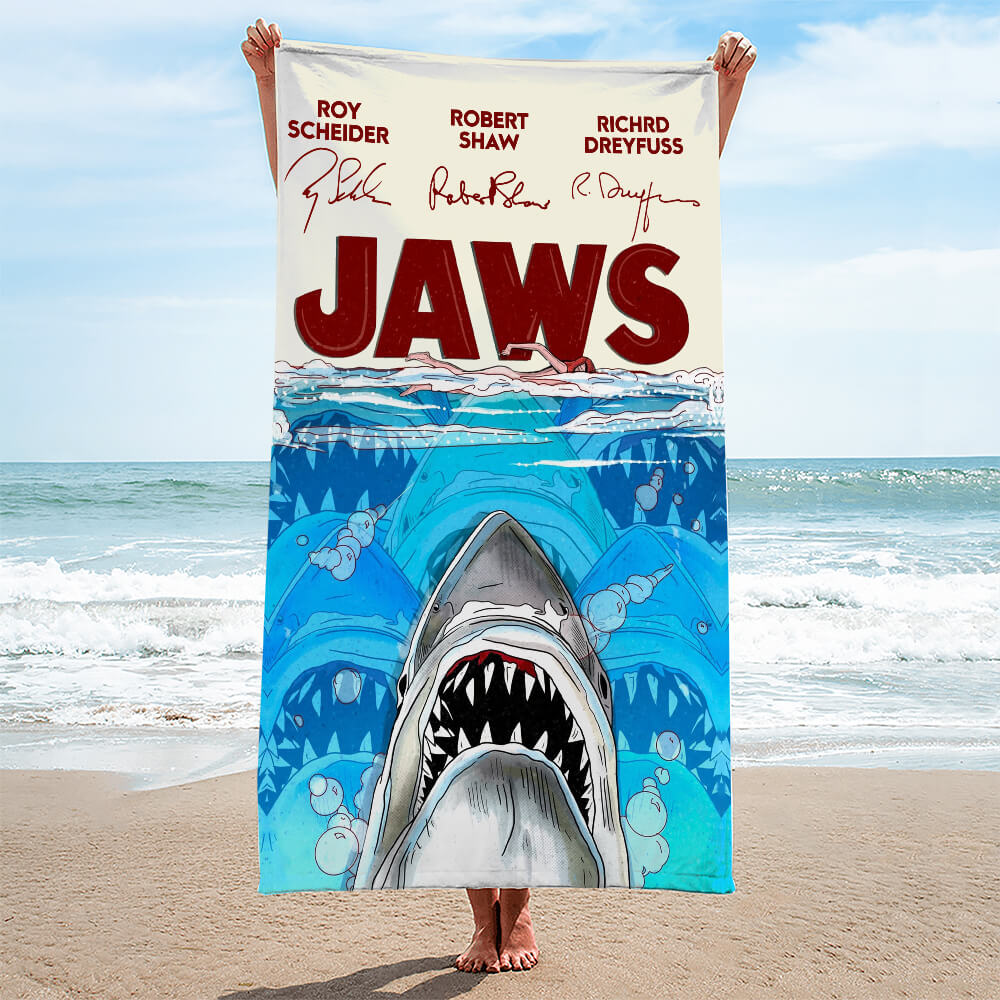 Jaws Rectangle Beach Towel – GNE NEW527