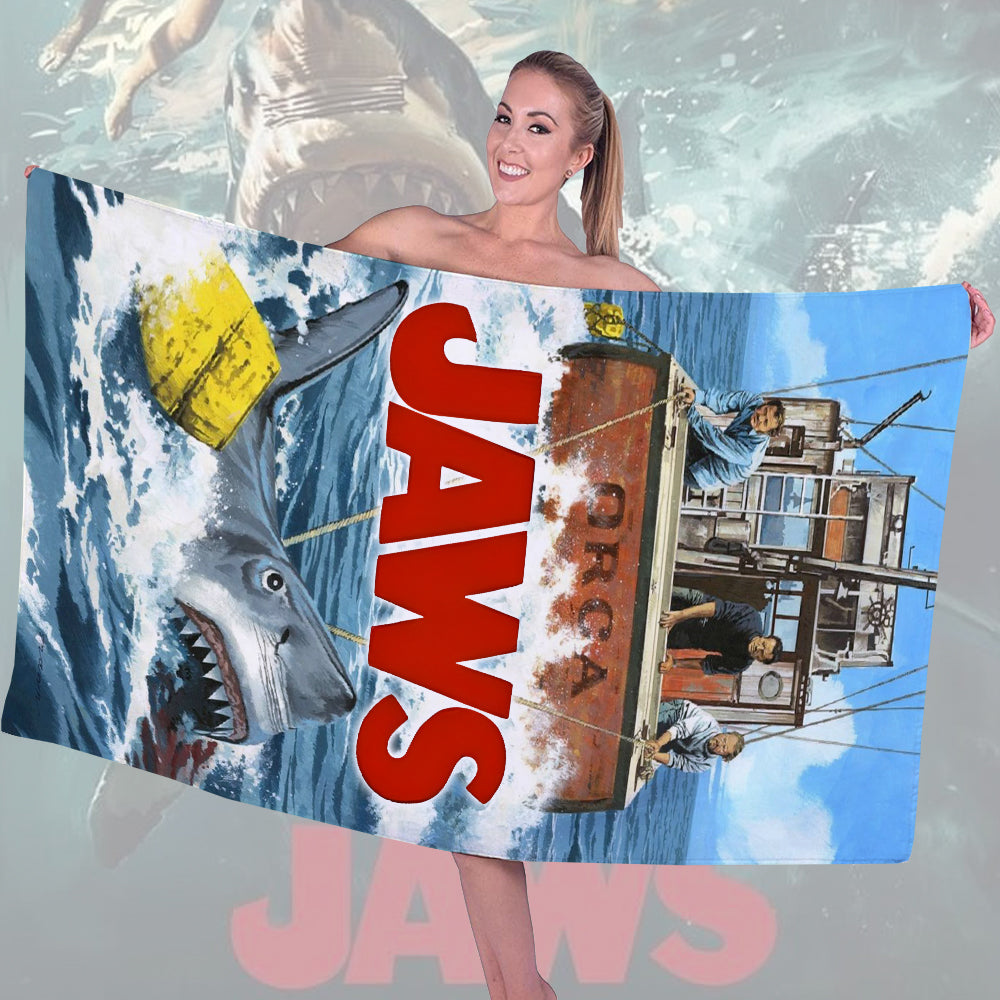 Jaws Rectangle Beach Towel – HOATT 11232
