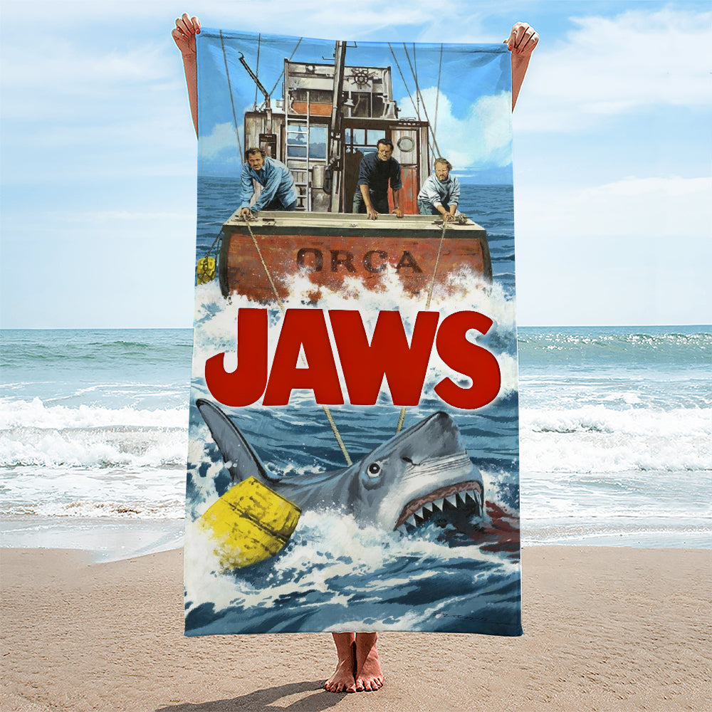 Jaws Rectangle Beach Towel – HOATT 11232