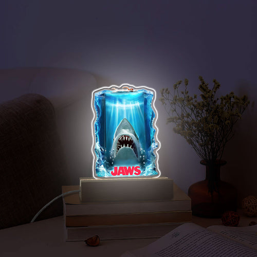 Jaws Led Light with Wooden Base (7 Colors) – HOATT 11175