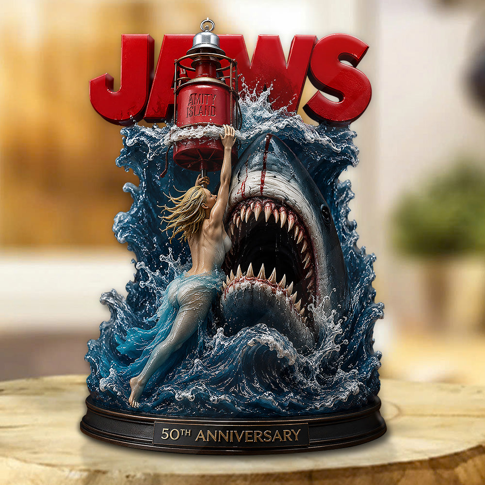 Jaws 50th Anniversary Custom Shape Acrylic Plaque – GNE7260