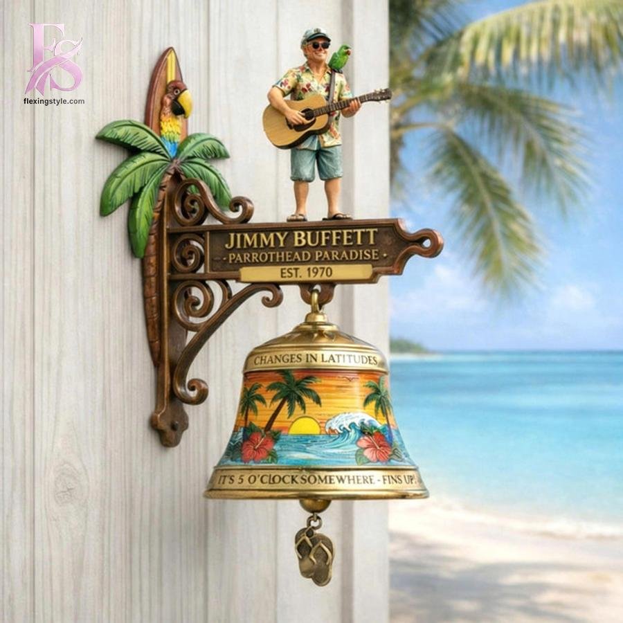 Jimmy Buffett Parrothead Paradise Wall Bell