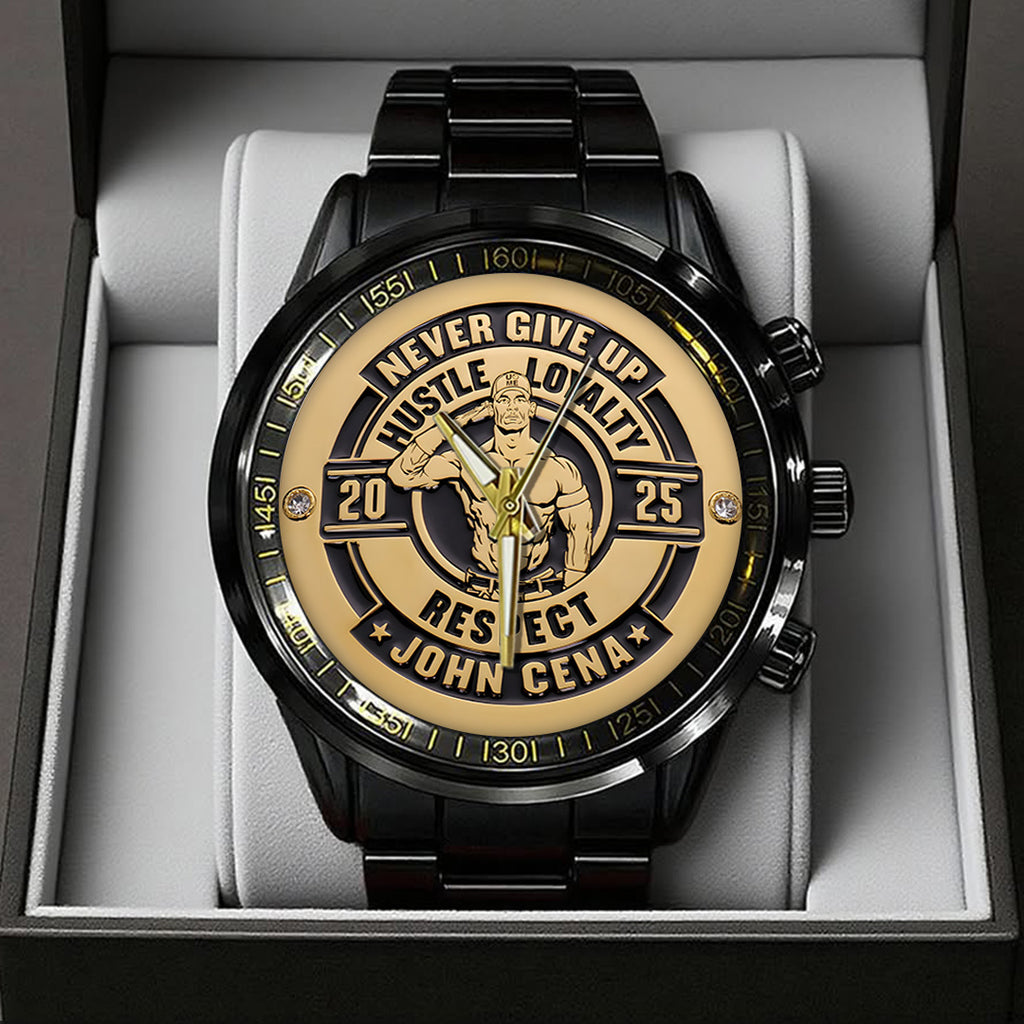 John Cena Black Stainless Steel Watch – TANTN19351