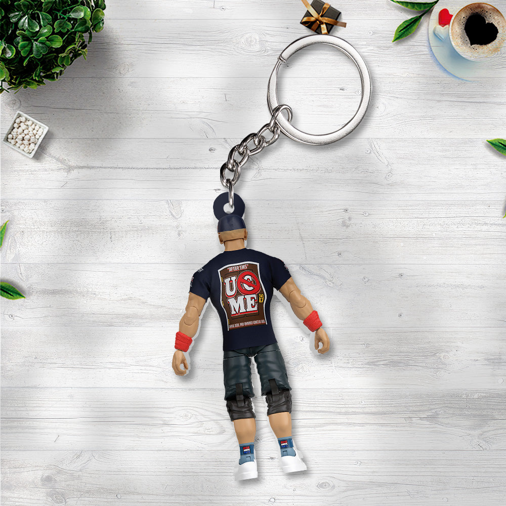 John Cena Custom Shape 2-sided Keychain – TANTN19343