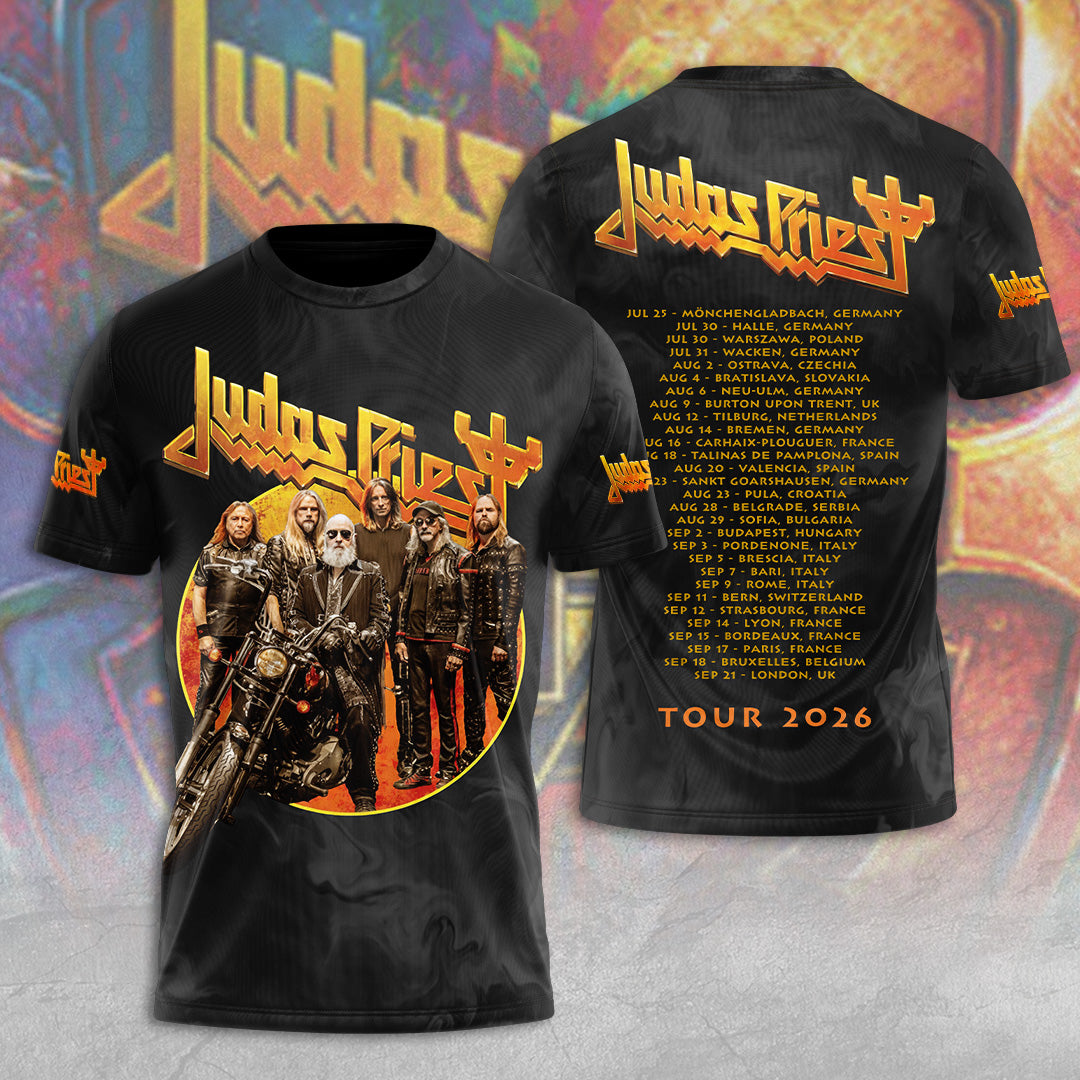 Judas Priest Tour 2026 3D Apparel – TANTN22207