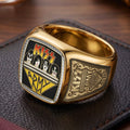 KISS 3D Engraved Ring – TMTHU7041