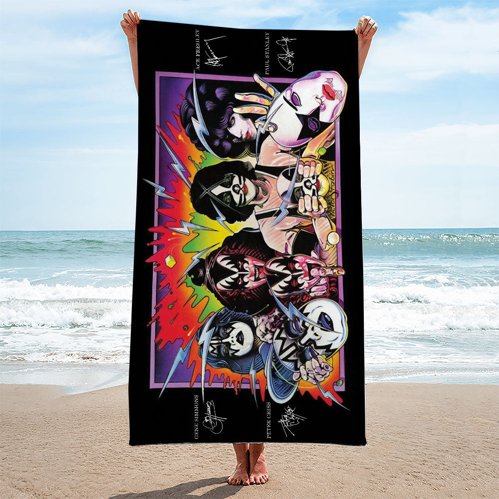 KISS Rectangle Beach Towel – TMTHU7048