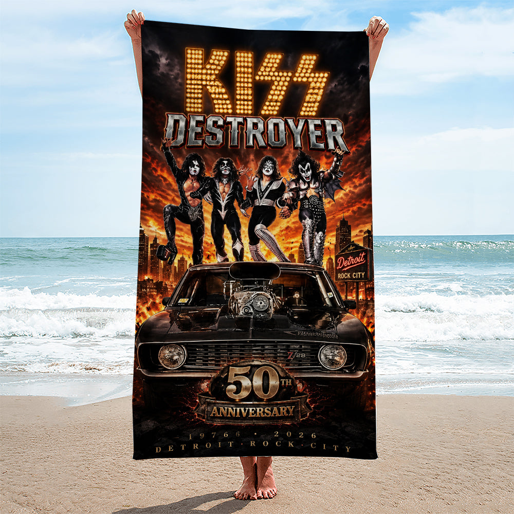 KISS Rectangle Beach Towel – TMTHU8550