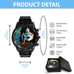 KISS Black Stainless Steel Watch – TANTN 7771