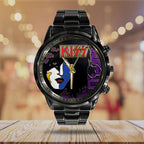 KISS Black Stainless Steel Watch – TANTN 7773