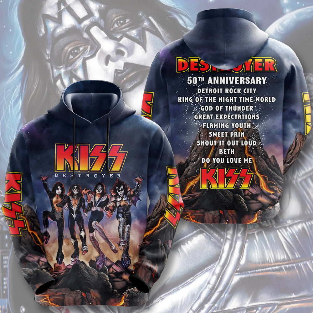 KISS Destroyer 50th Anniversary 2026 3D Apparel – TMTHU6106