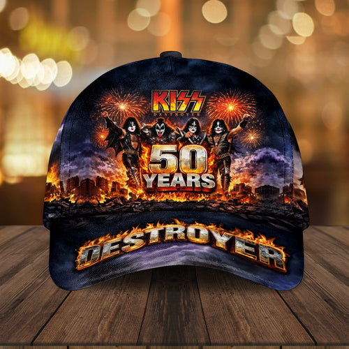 KISS Destroyer 50th Anniversary 2026 Classic Cap – TMTHU6782