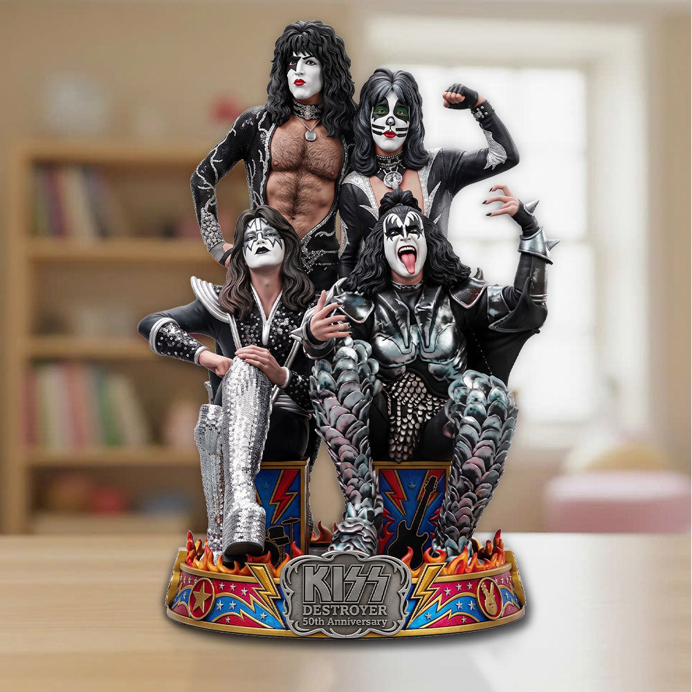 KISS Destroyer 50th Anniversary 2026 Custom Shape Acrylic Plaque – TMTHU5908