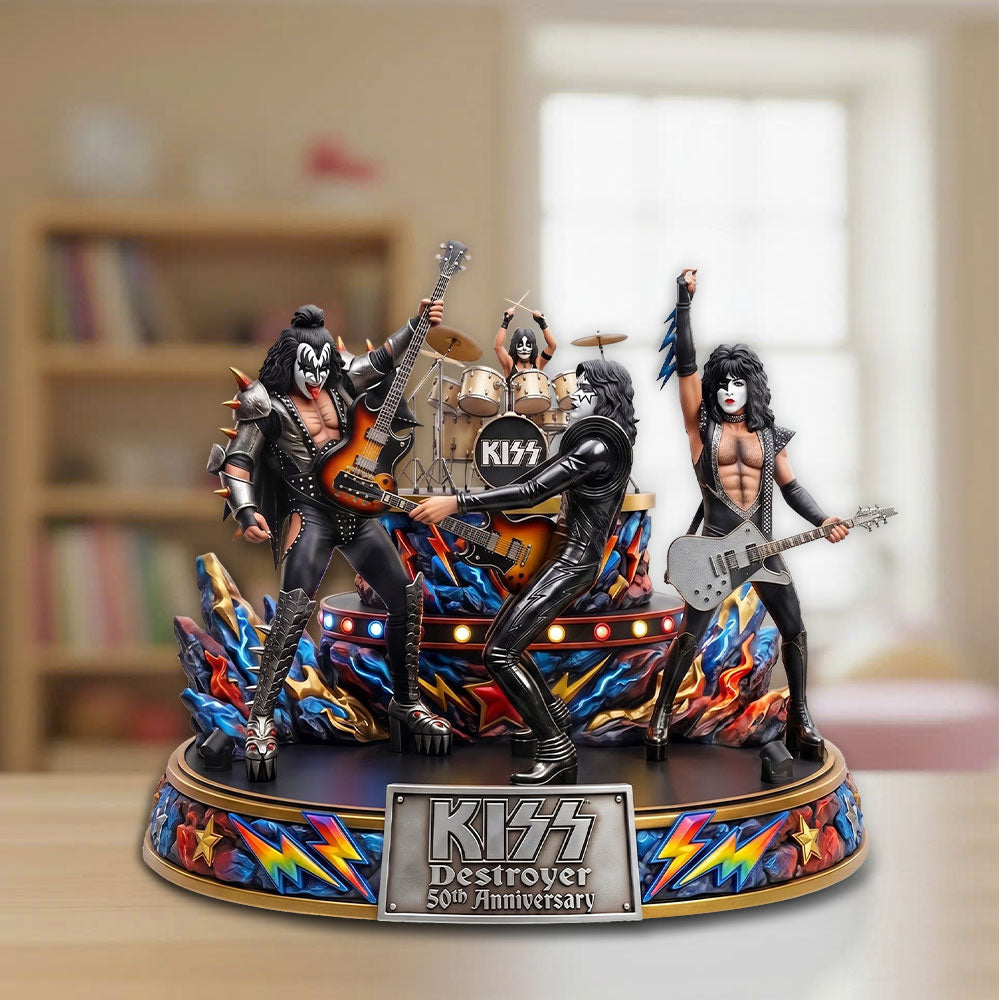 KISS Destroyer 50th Anniversary 2026 Custom Shape Acrylic Plaque – TMTHU5909