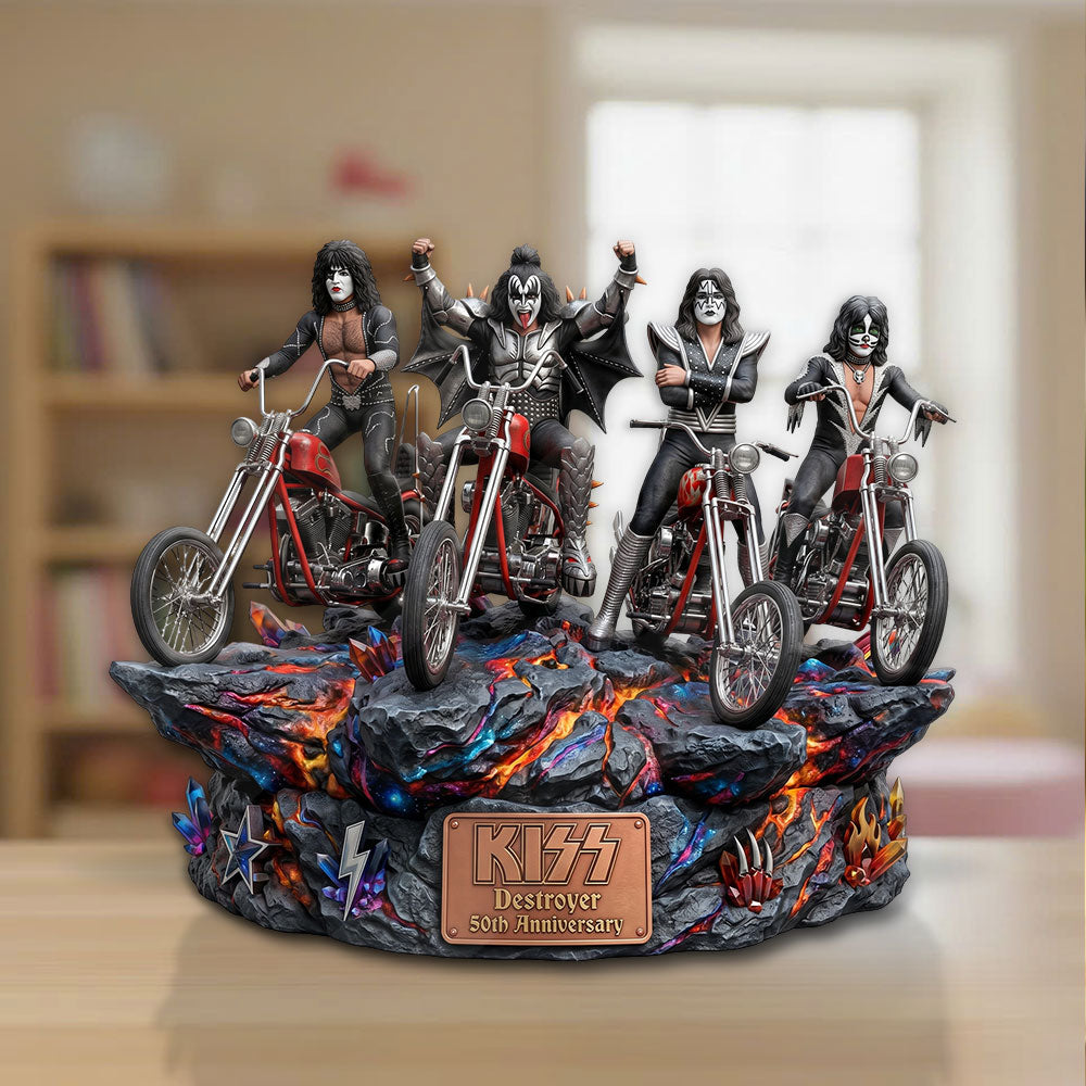 KISS Destroyer 50th Anniversary 2026 Custom Shape Acrylic Plaque – TMTHU6385