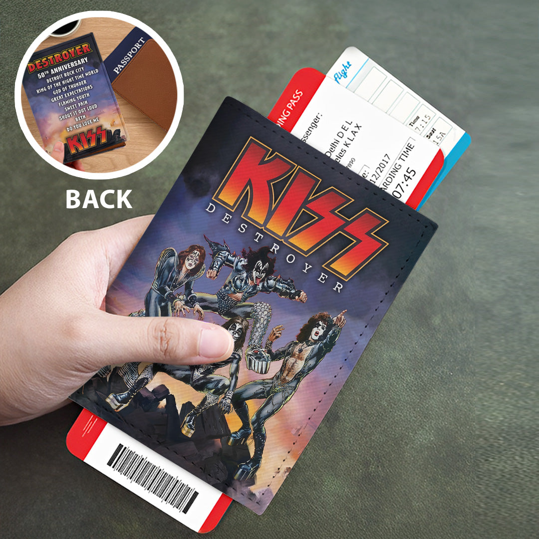 KISS Leather Passport Cover – TMTHU6382