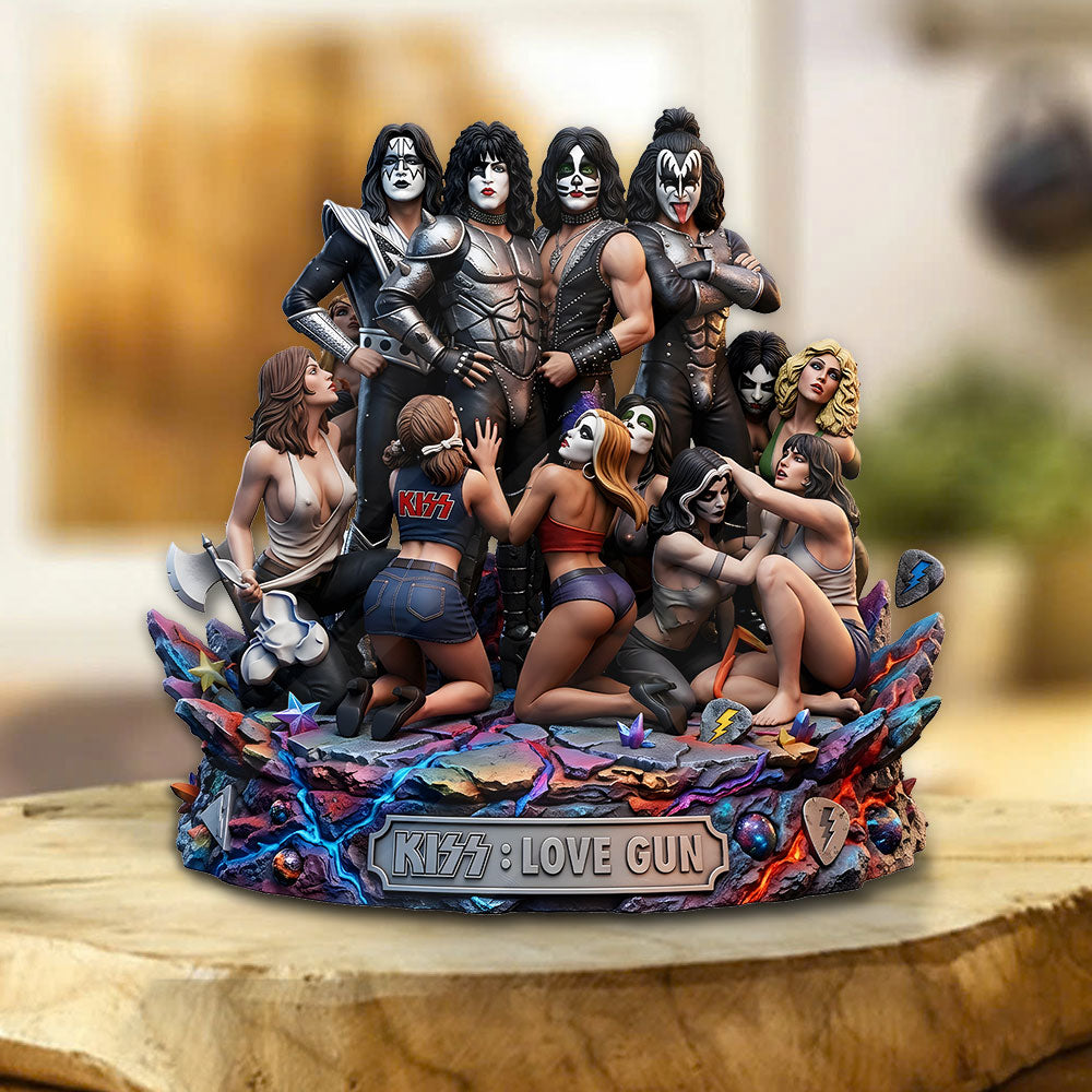 KISS: Love Gun Custom Shape Acrylic Plaque – TMTHU6433