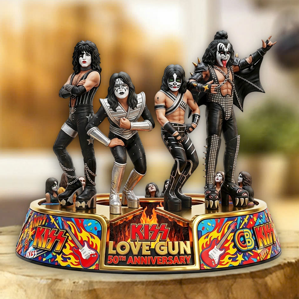 KISS Lovegun 50th Anniversary Custom Shape Acrylic Plaque – TMTHU7226