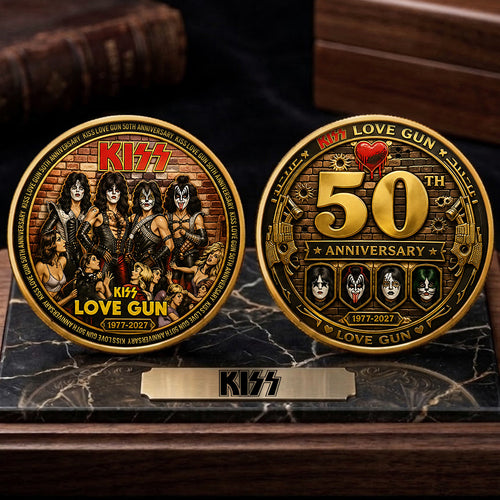 KISS Lovegun 50th Anniversary Commemorative Coin – TMTHU7231