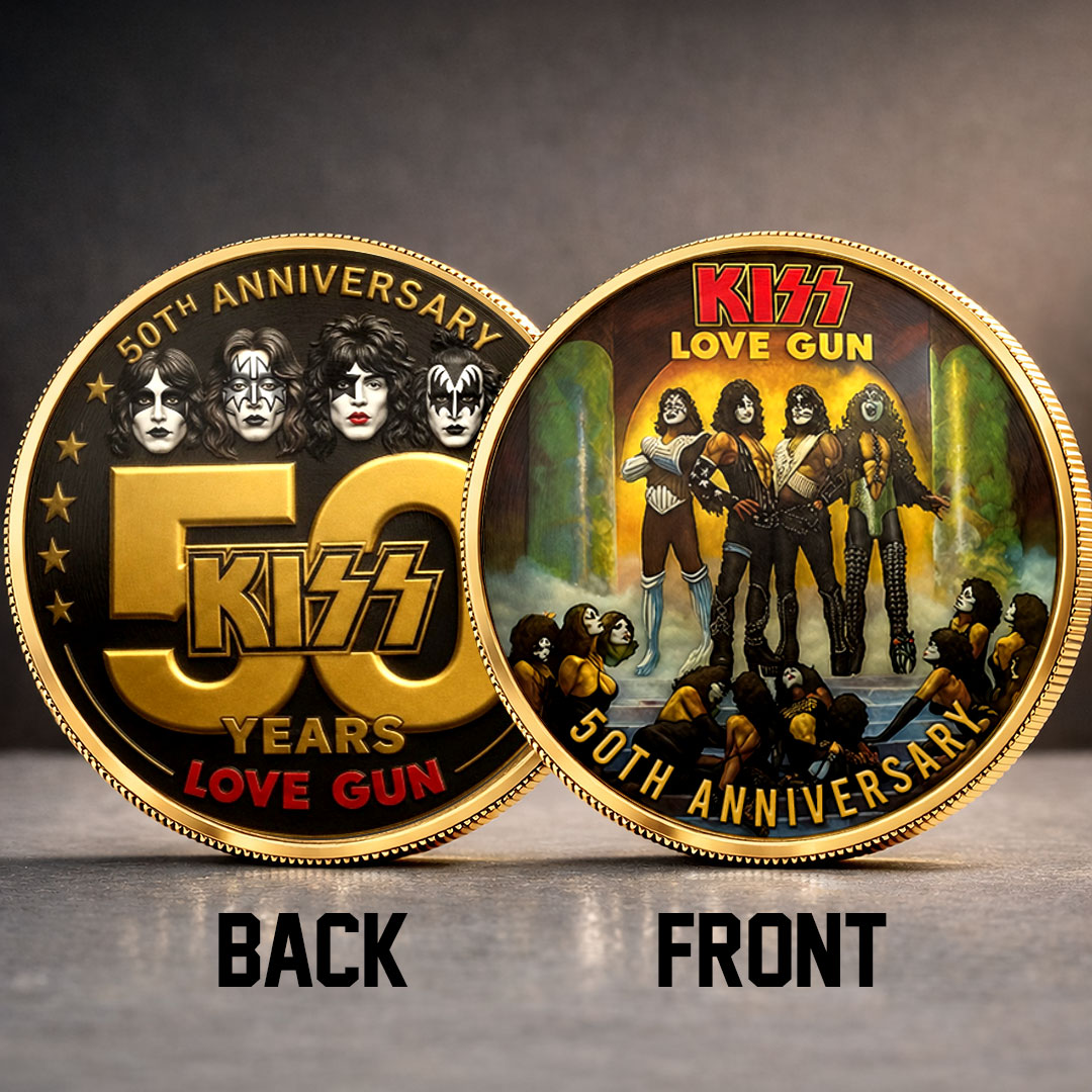 KISS Lovegun 50th Anniversary Commemorative Coin – TMTHU7232