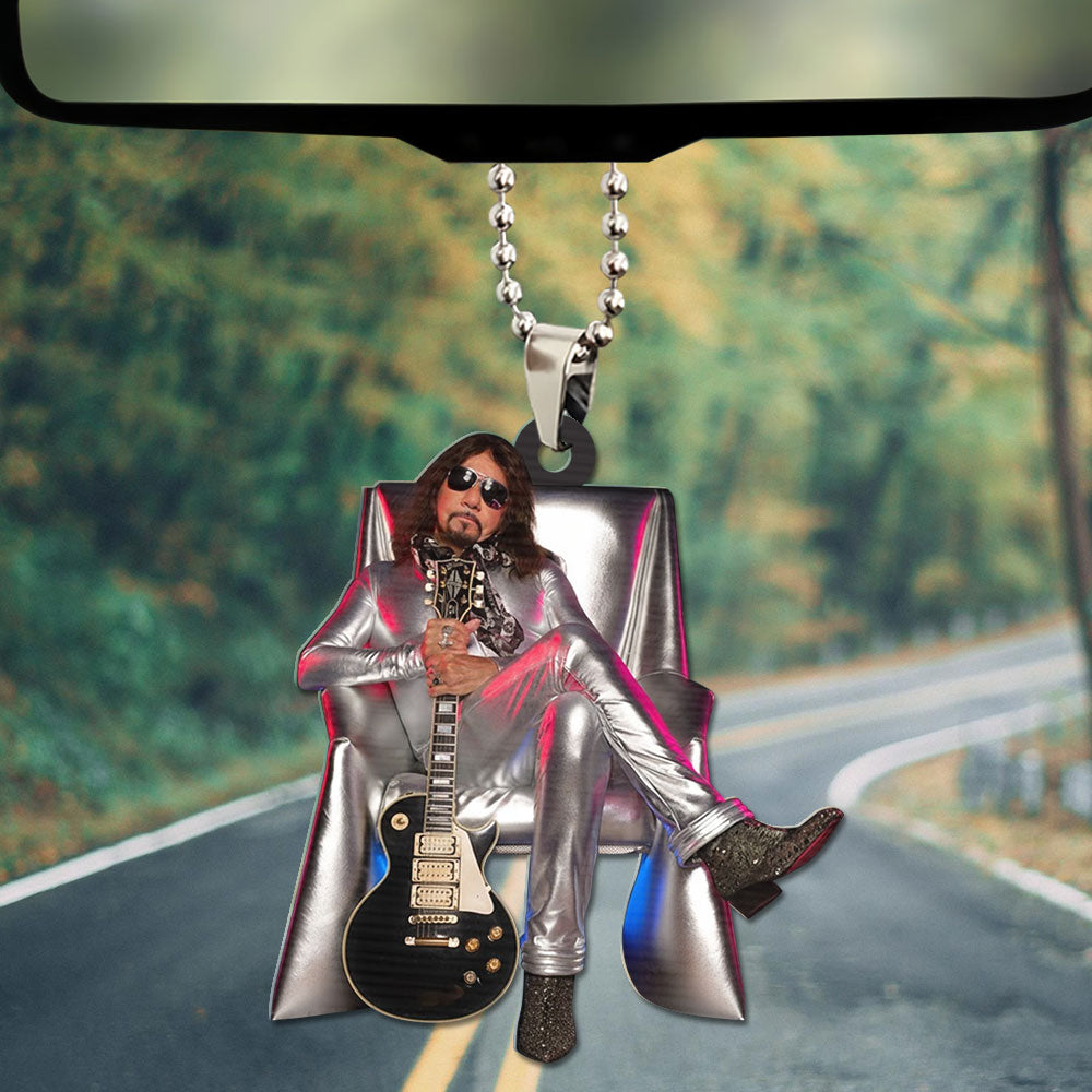 KISS x Ace Frehley Custom shape 2-sided Acrylic Car Ornament – TMTHU1555