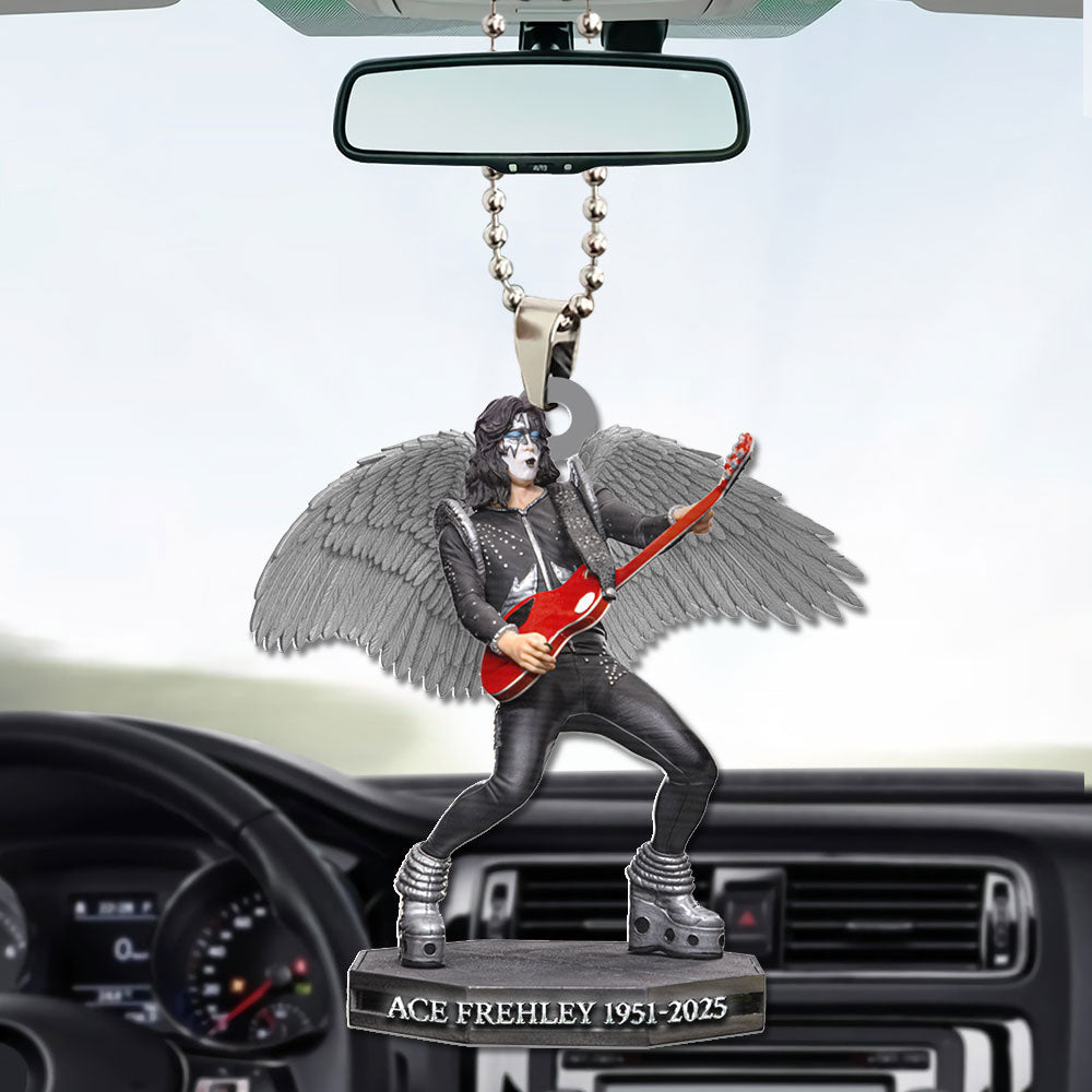 KISS x Ace Frehley Custom shape 2-sided Acrylic Car Ornament – TMTHU1614