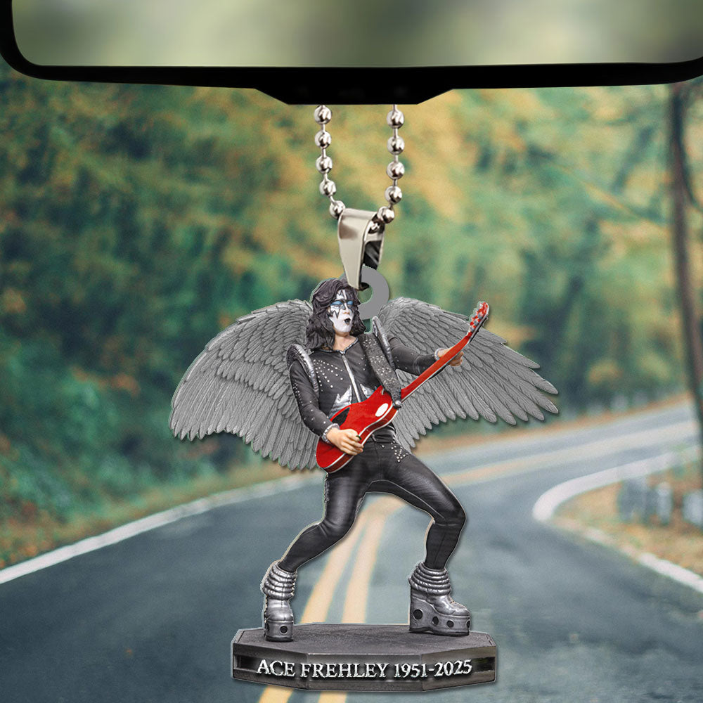 KISS x Ace Frehley Custom shape 2-sided Acrylic Car Ornament – TMTHU1614