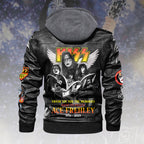 KISS x Ace Frehley 2D Leather Hooded Jacket – HOATT14011