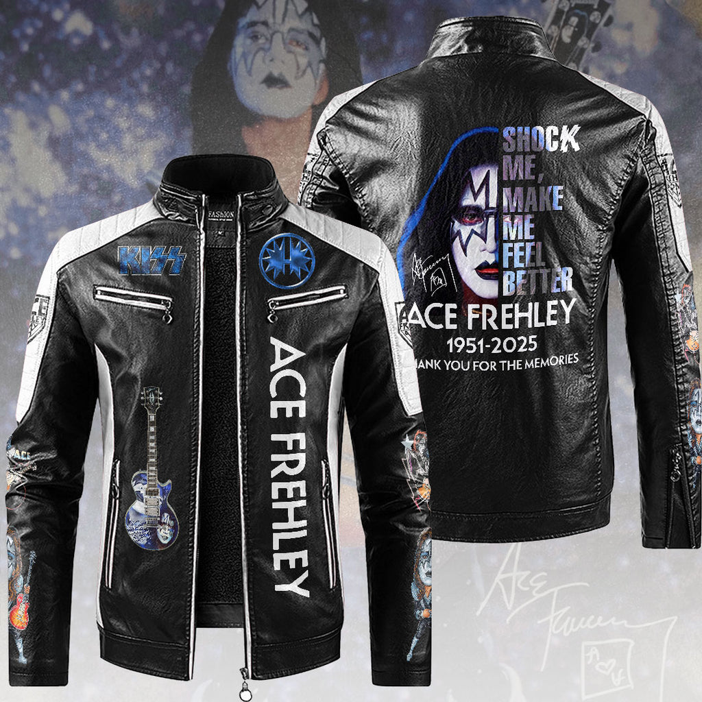 KISS x Ace Frehley 2D Leather Fleece Jacket – HOATT14014