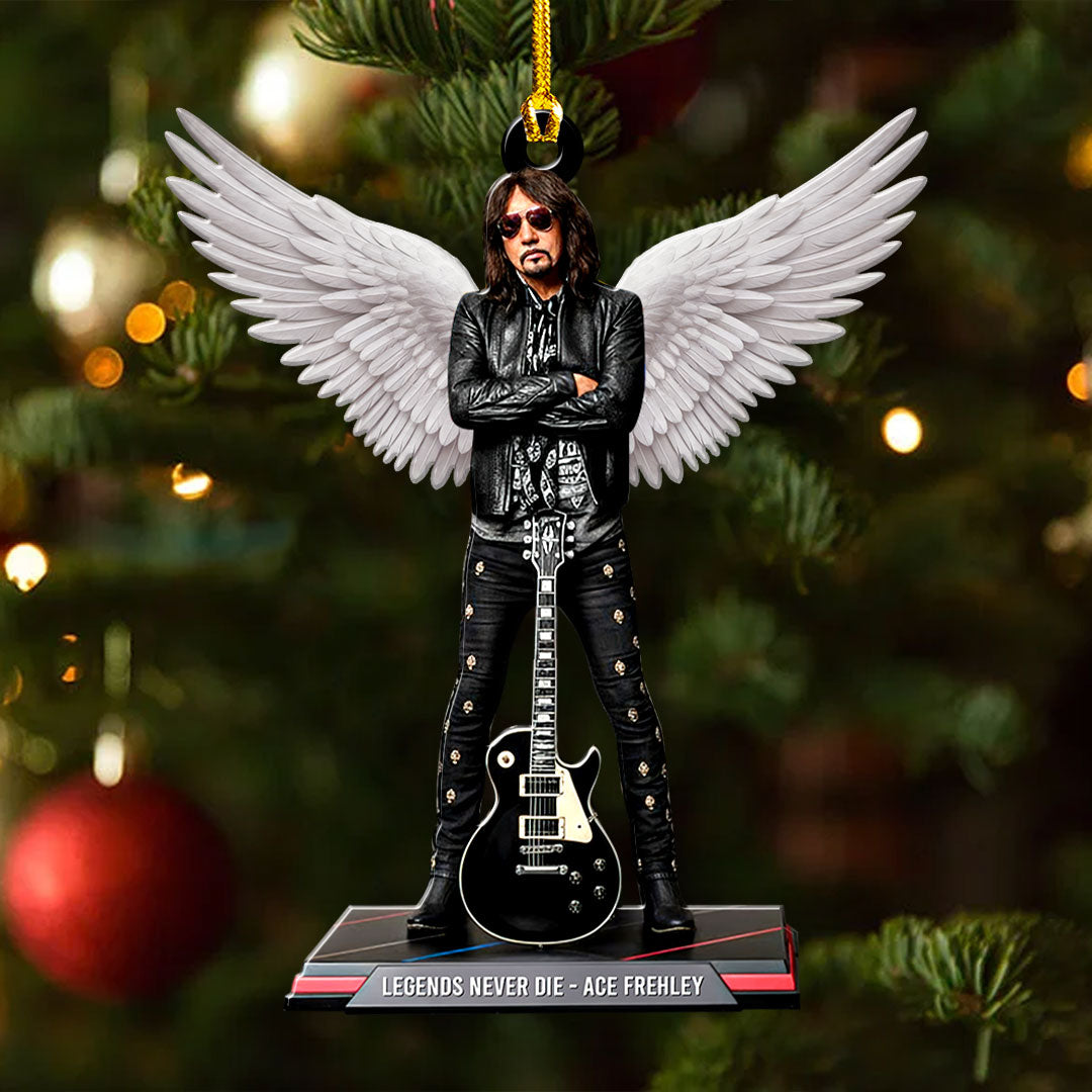 Kiss x Ace Frehley Custom Shape 2-sided Acrylic Ornament – HOATT13990