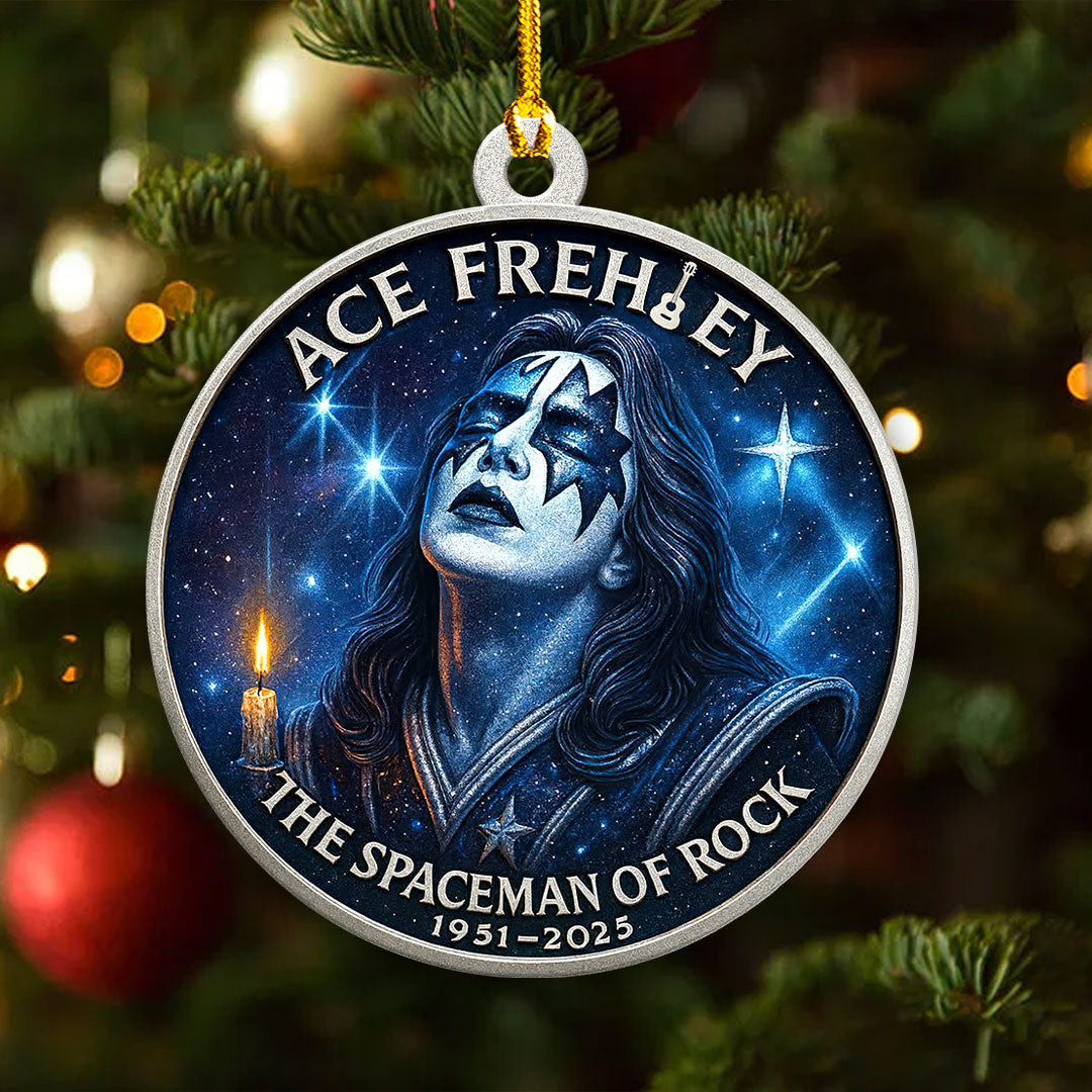 Kiss x Ace Frehley Custom Shape 2-sided Acrylic Ornament – HOATT14120