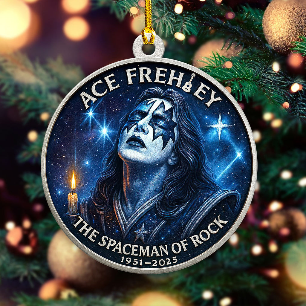 Kiss x Ace Frehley Custom Shape 2-sided Acrylic Ornament – HOATT14120