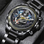 KISS x Ace Frehley Black Stainless Steel Watch – MAITM13483
