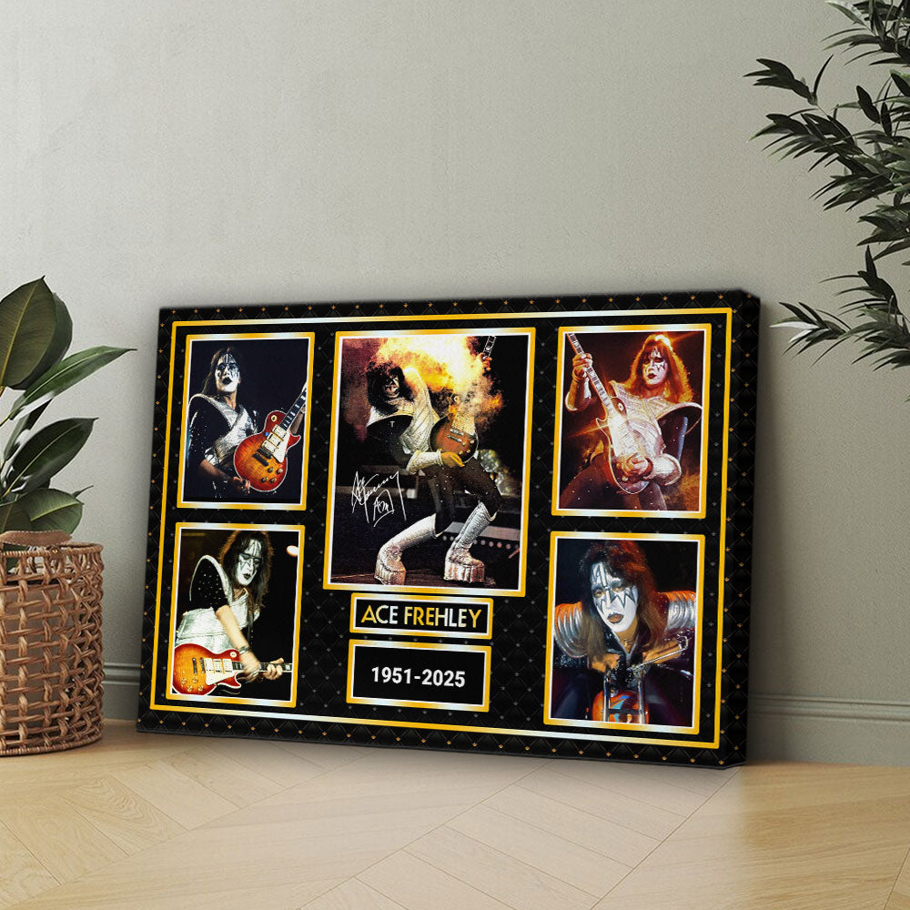 KISS x Ace Frehley Rectangle Canvas With Inner Frame – HOATT14067