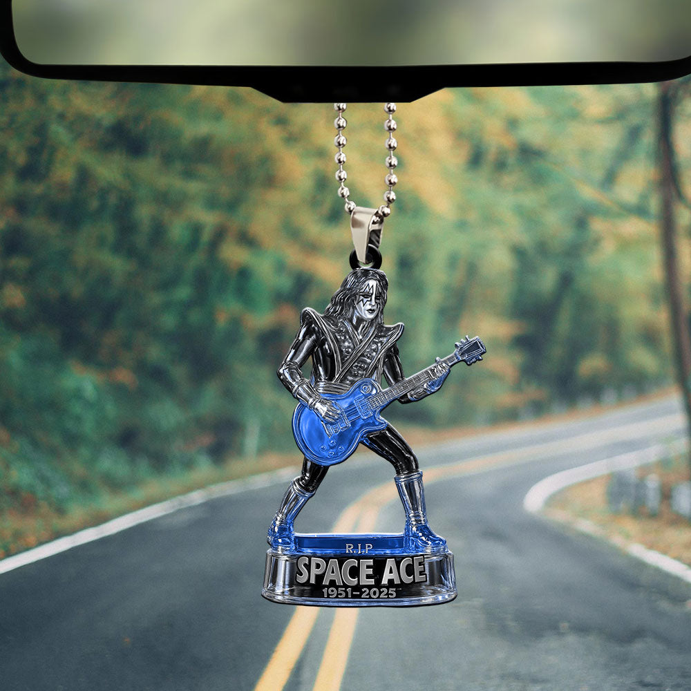 KISS x Ace Frehley Custom shape 2-sided Acrylic Car Ornament – GNENEW694