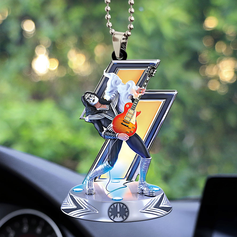KISS x Ace Frehley Custom shape 2-sided Acrylic Car Ornament – GNENEW695