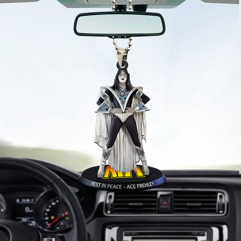 KISS x Ace Frehley Custom shape 2-sided Acrylic Car Ornament – MAITM13510