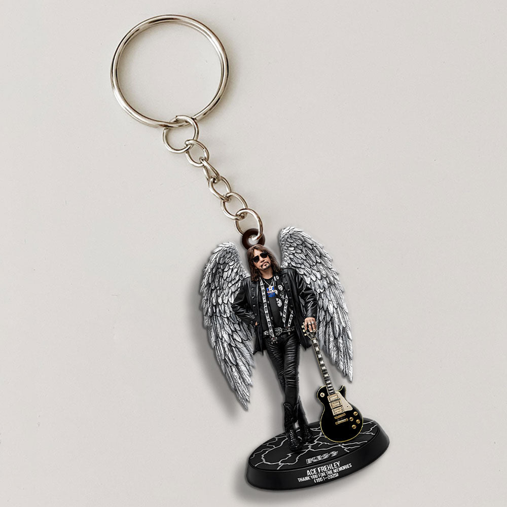 KISS x Ace Frehley Custom Shape 2-sided Keychain – MAITM13495