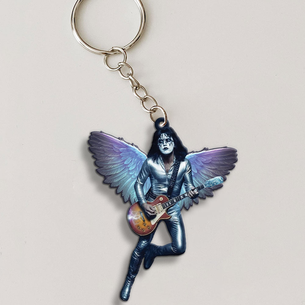 KISS x Ace Frehley Custom Shape 2-sided Keychain – MAITM13816
