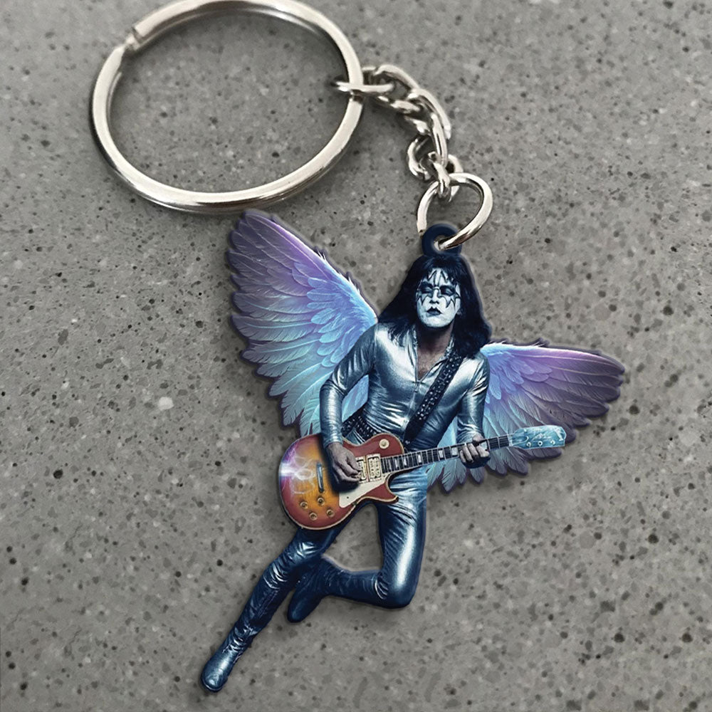 KISS x Ace Frehley Custom Shape 2-sided Keychain – MAITM13816