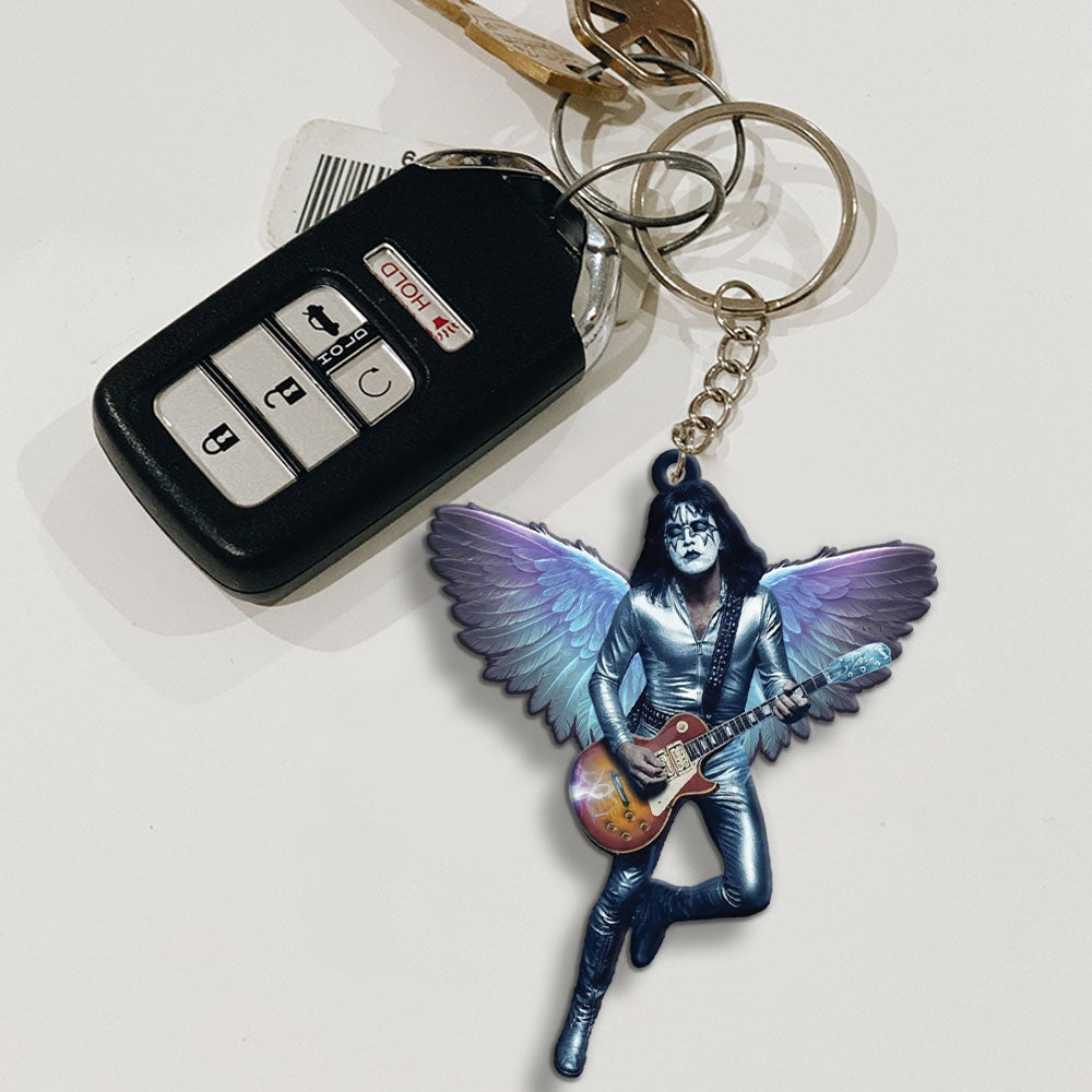 KISS x Ace Frehley Custom Shape 2-sided Keychain – MAITM13816