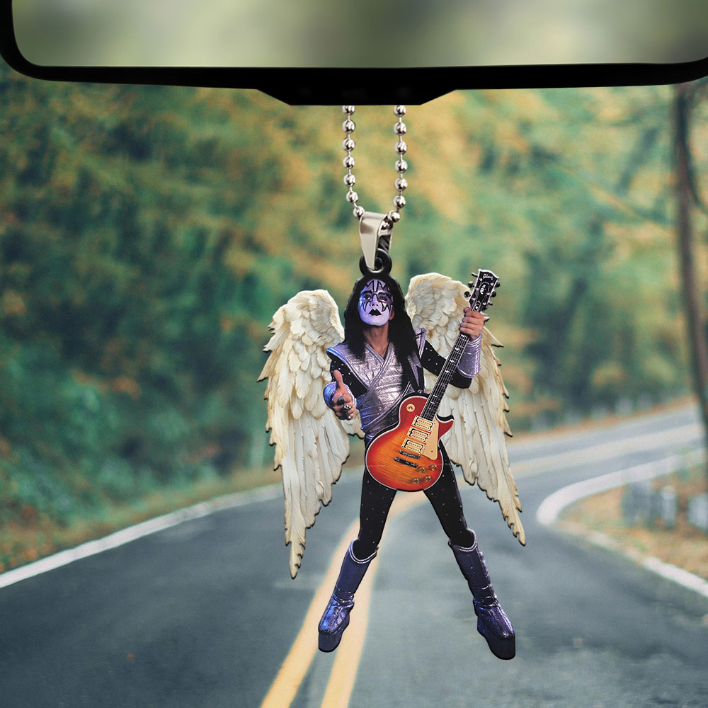 KISS x Ace Frehley Custom shape 2-sided Acrylic Car Ornament – MAITM13530