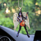 KISS x Ace Frehley Custom shape 2-sided Acrylic Car Ornament – MAITM13530