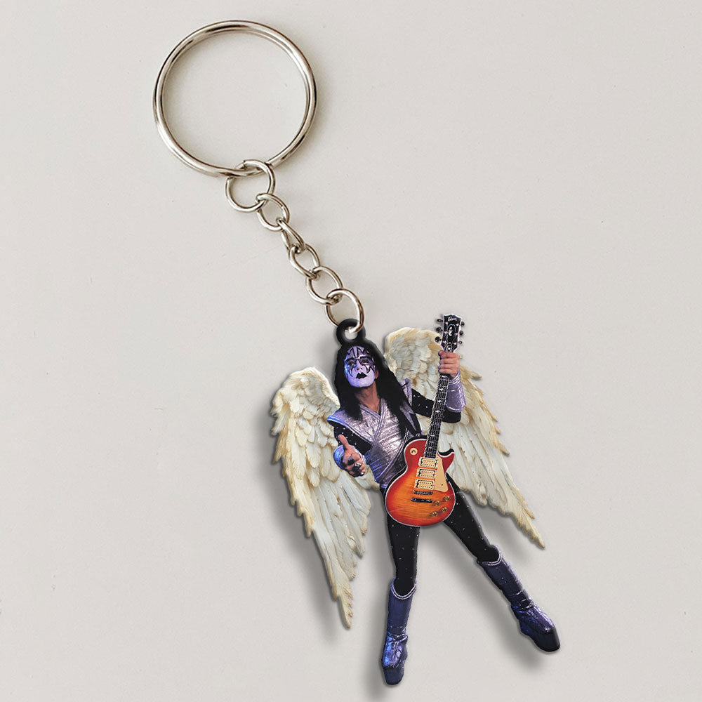 KISS x Ace Frehley Custom Shape 2-sided Keychain – MAITM13531