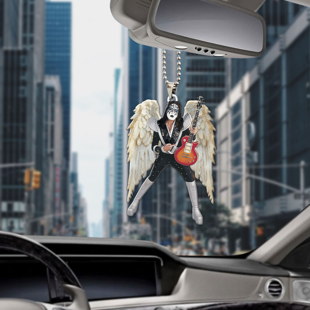 KISS x Ace Frehley Custom shape 2-sided Acrylic Car Ornament – MAITM13490